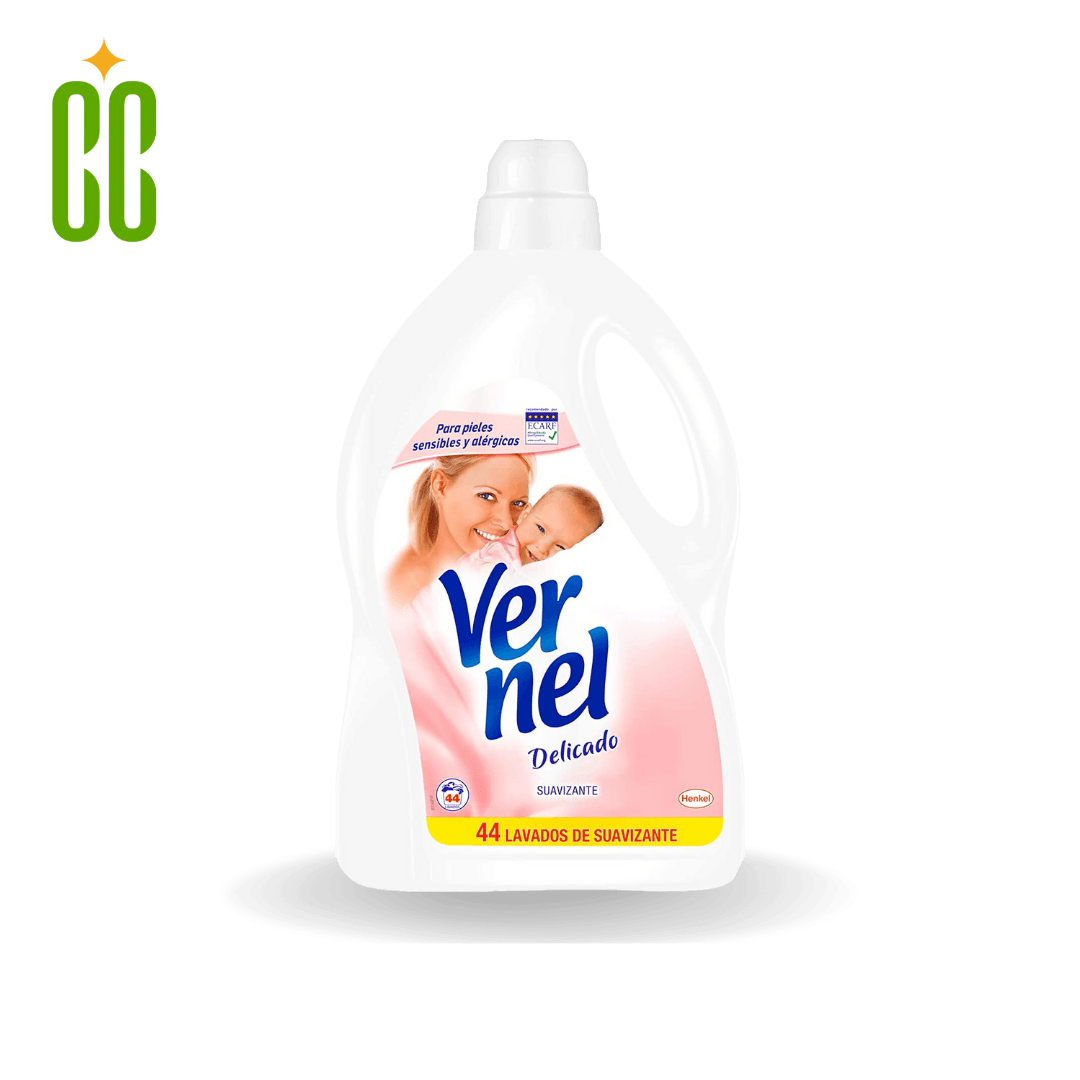 Vernel Suavizante Delicado 44 Lavados, 2200g