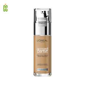 L'Oréal Paris Base de Maquillaje acabado natural con ácido hialurónico, 4.5.N, 30 ml