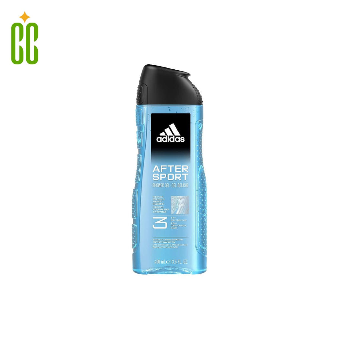 ADIDAS 3 en 1, After Sport Shower Gel, Gel Ducha, 400 ml