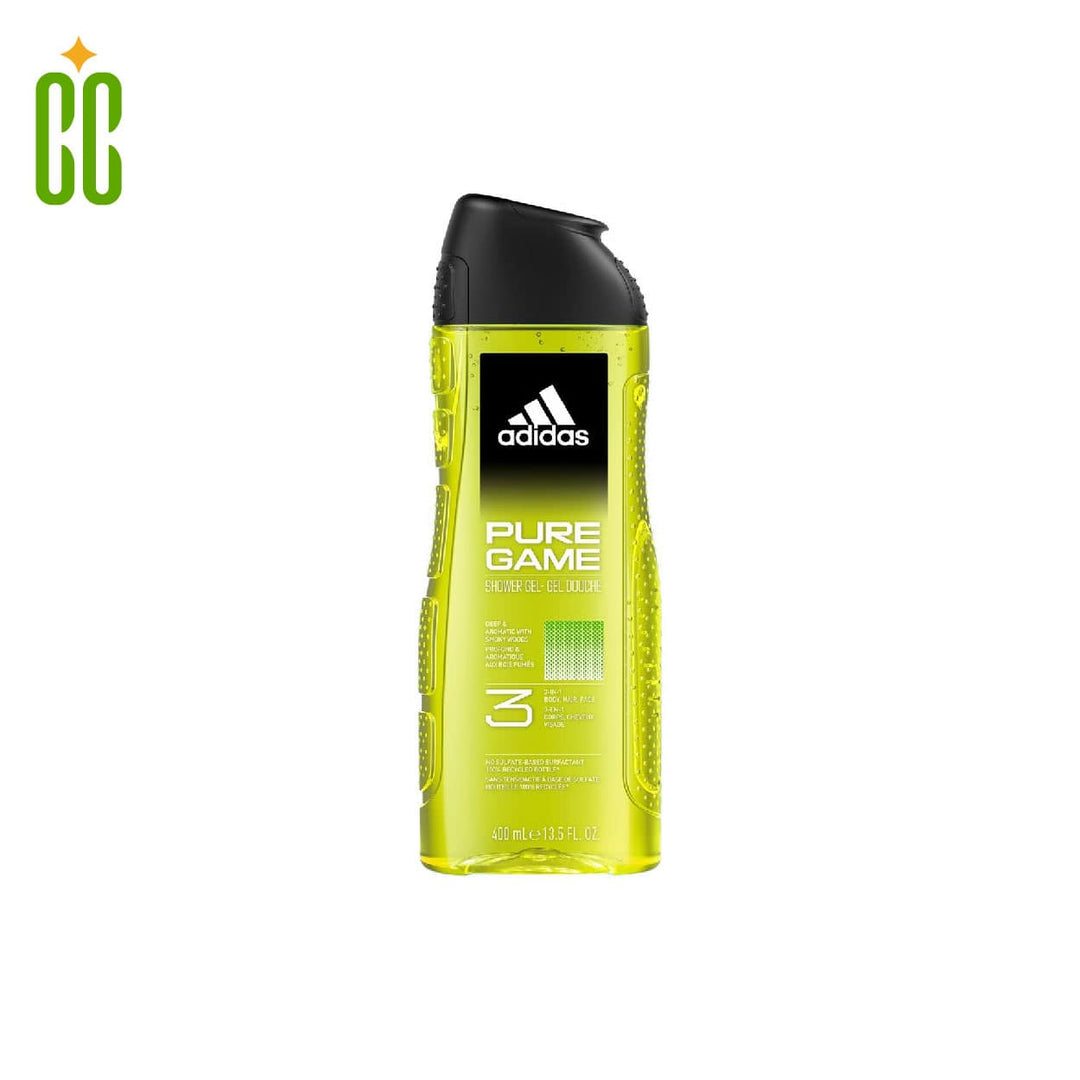 ADIDAS Pure Game Gel de Ducha Relajante 3 en 1, 400 ml