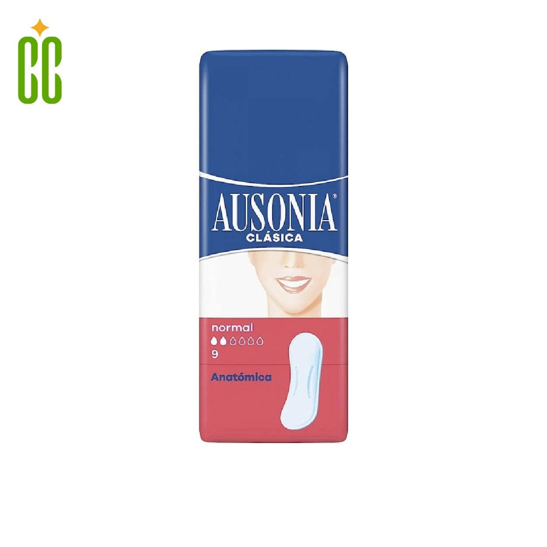 AUSONIA - Compresas Anatómicas Clásica Normal, 9 unidades