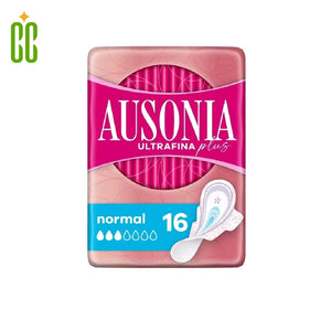 AUSONIA - Compresas Con Alas Ultrafina Plus Normal, 16 unidades