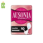 AUSONIA - Compresas Ultrafina Plus Noche, 10 unidades
