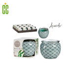 Acorde Fragrance, Willow Blossom Glass Candle, Verde, 200g