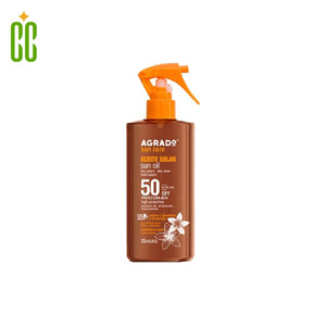 Agrado Sun Care Aceite Solar SPF-50, 200ml