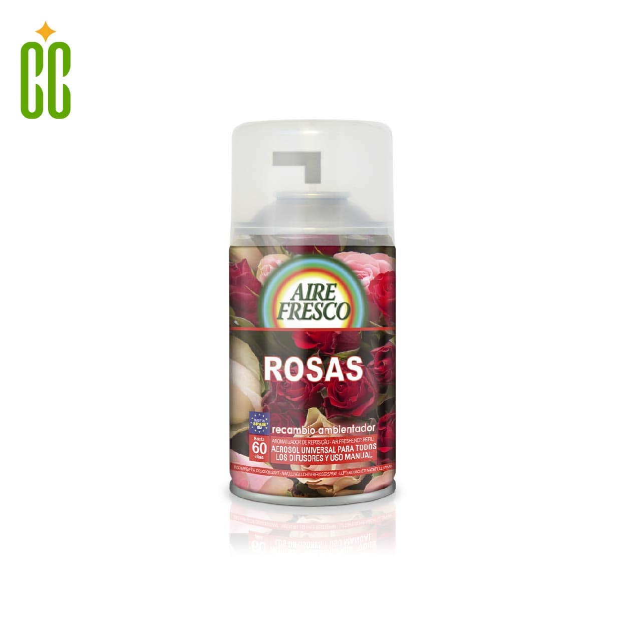 Aire Fresco Rosas Ambientador para casa, coche, 250ml