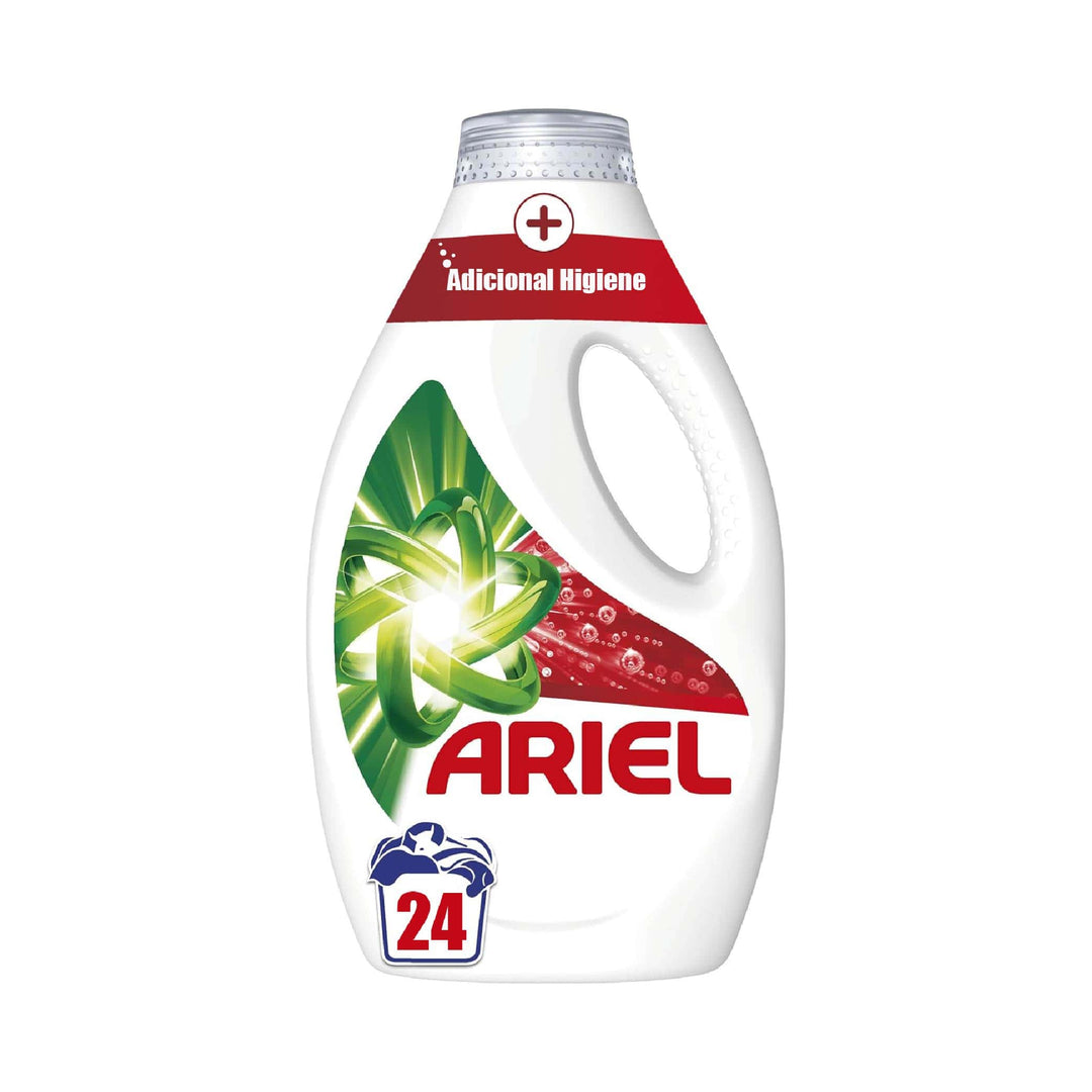Ariel Detergente Líquido Elimina Las Manchas, 24 Lavados, 1200g