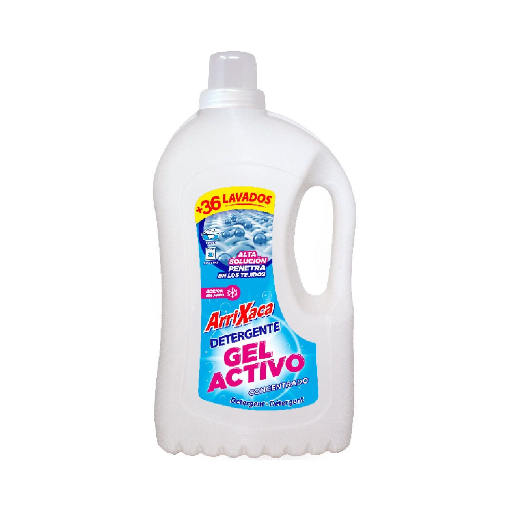 Arrixaca Detergente Gel Activo 36 Lavados, 2850ml