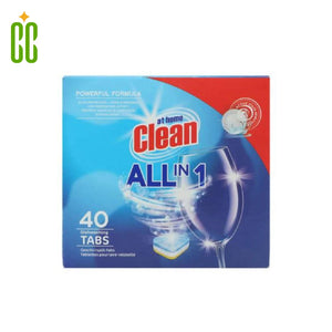 At Home Clean Pastillas para Lavavajillas, 40 unidades, Todo en 1