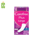 Carefree - Protectores de bragas Plus Largo, Tamaño Largo, 36 unidades