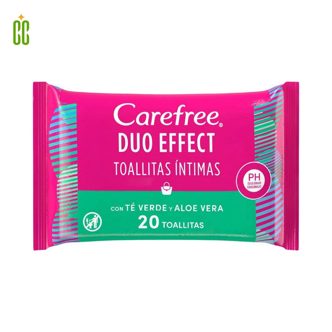 Carefree Duo Effect Toallitas Íntimas 20u