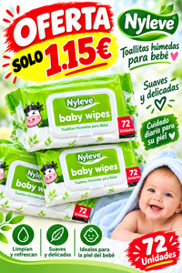 Nyleve Baby Wipes – 72 Unidades