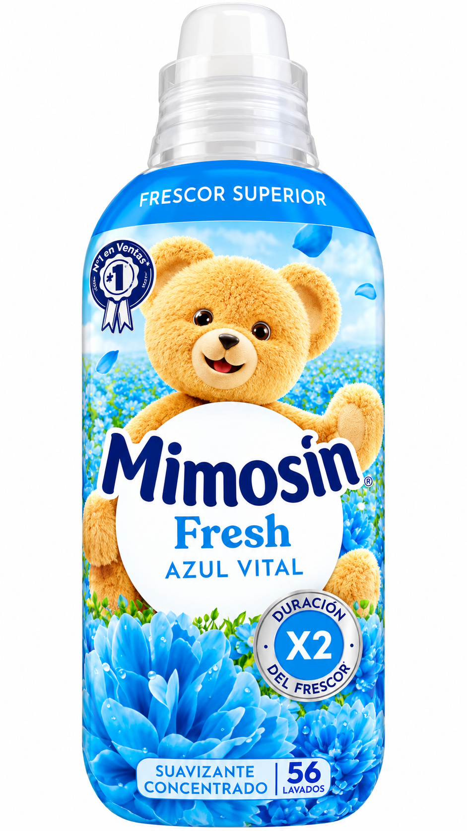 Mimosin Azul Vital Suavizante, 56 Lavados, 1008ml