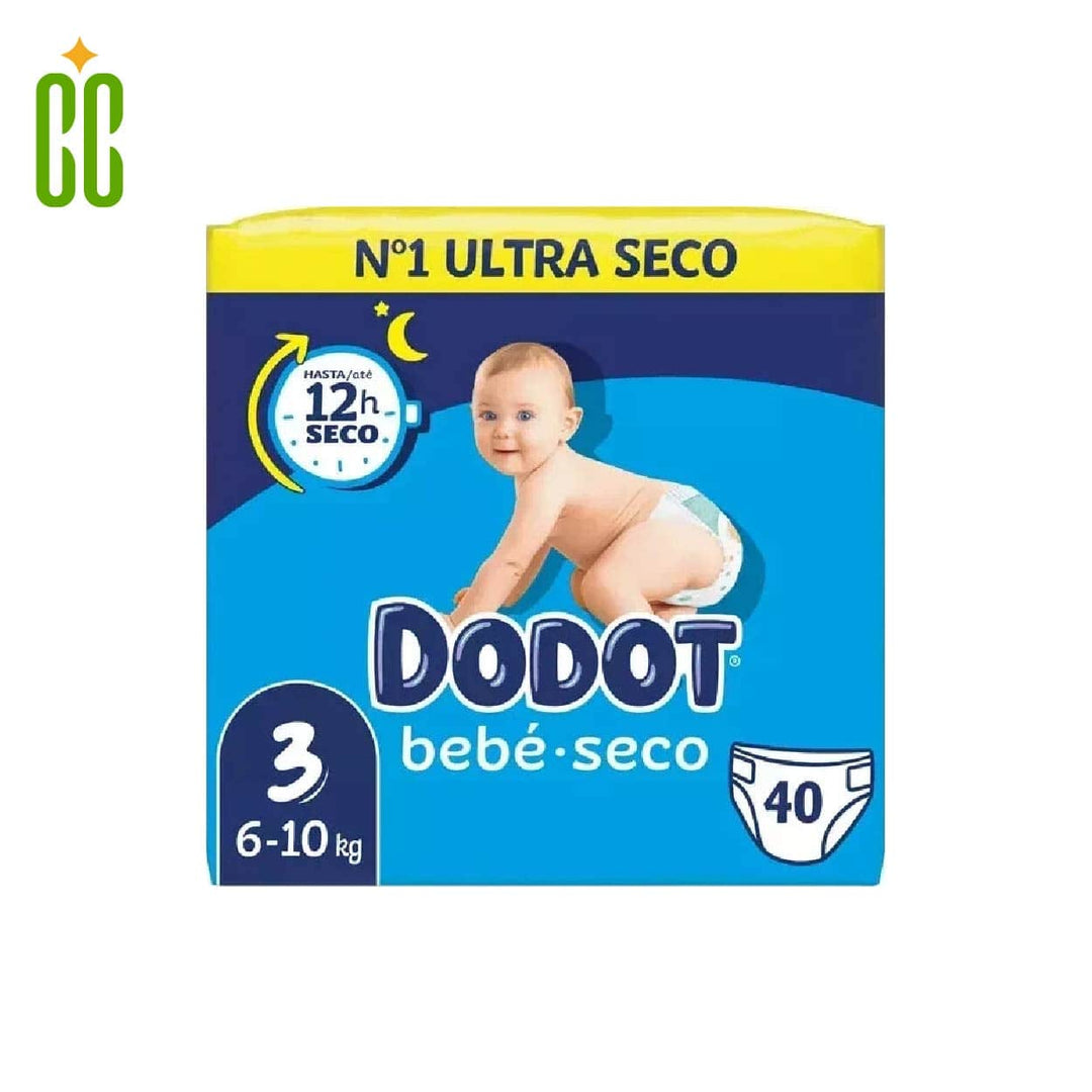 Dodot Bebé Seco - Pañales Baby Dry, Talla 3, 6-10 kg, (40 Pañales)
