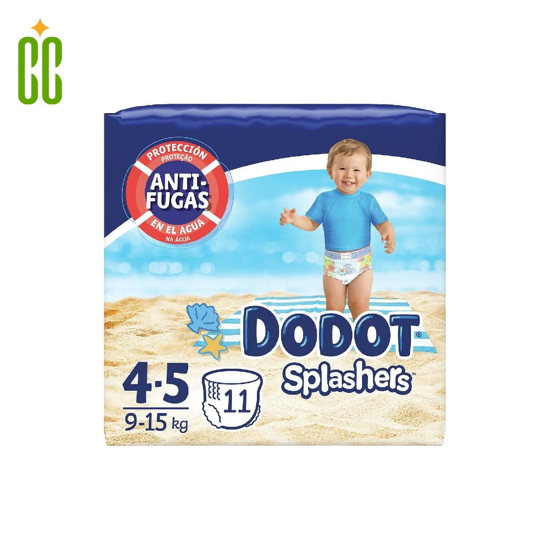 Dodot Splashers Pañales Bañadores Desechables, Talla 4-5, 9-15 kg, (11 Pañales)
