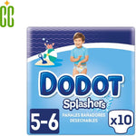 Dodot Splashers Pañales Bañadores Desechables, Talla 5-6, 14kg, (10 Pañales)