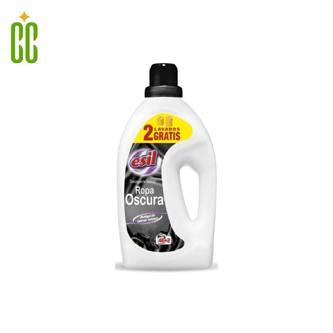 Esil - Detergente Liquido Ropa Oscura, 40 Lavados + 2 Gratis, 2L