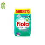 FLOTA - Frescor Max Detergente Lavadora en Polvo, Ropa Blanca y de Color, Antimanchas y Antiolores, 15 Lavados 825g