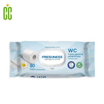 FRESHNESS Toallitas WC Papel Higienico, 1 Paquete, 80 unidades