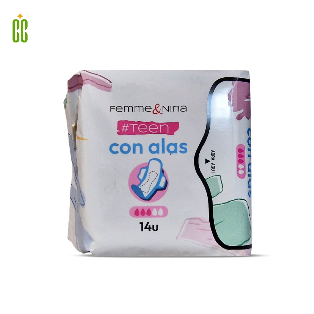 Femme & Nina con Alas Compresas 14U