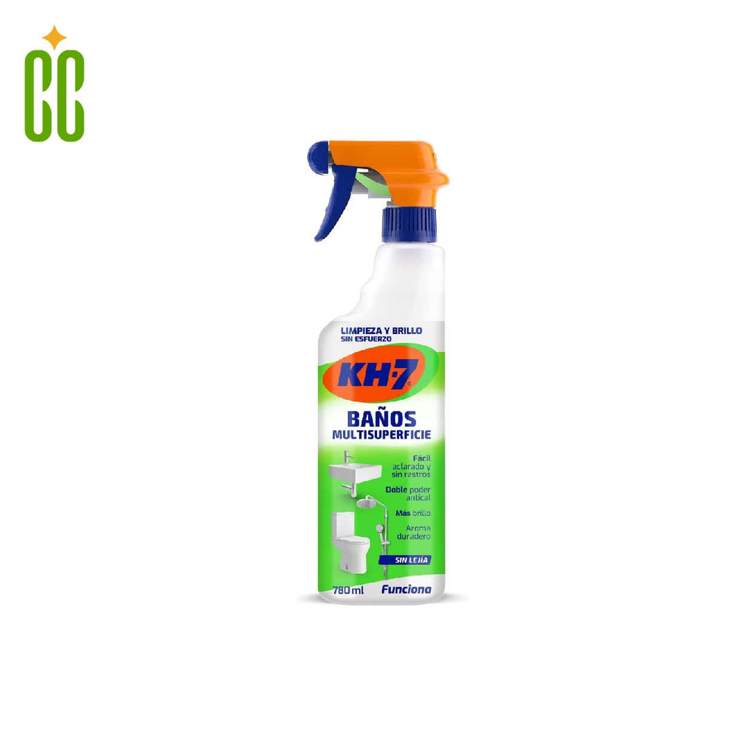 KH-7 Baños Multisuperficie 750ml, Desinfectante, LIMPIADOR WC sin lejía pistola, limpia baños