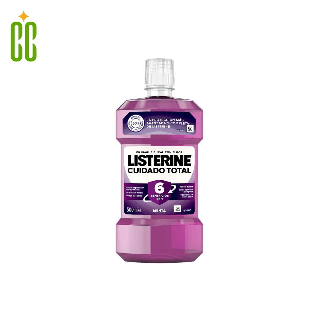 Listerine Cuidado Total 6 en 1, Menta 500ml