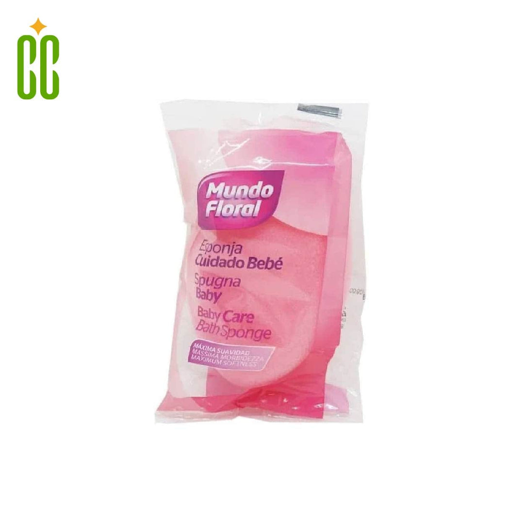 Mundo Floral Esponja de Baño Cuidado Bebe