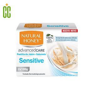 NATURAL HONEY Jabón en Pastilla Sensitive, 2 x 100g