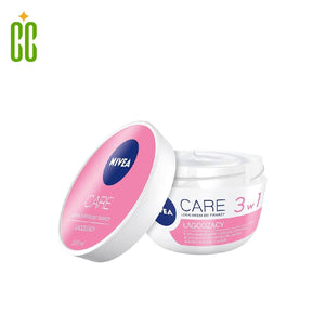 NIVEA - Care 3w1 Crema Hidratante Facial Ligera y Calmante, 100ML