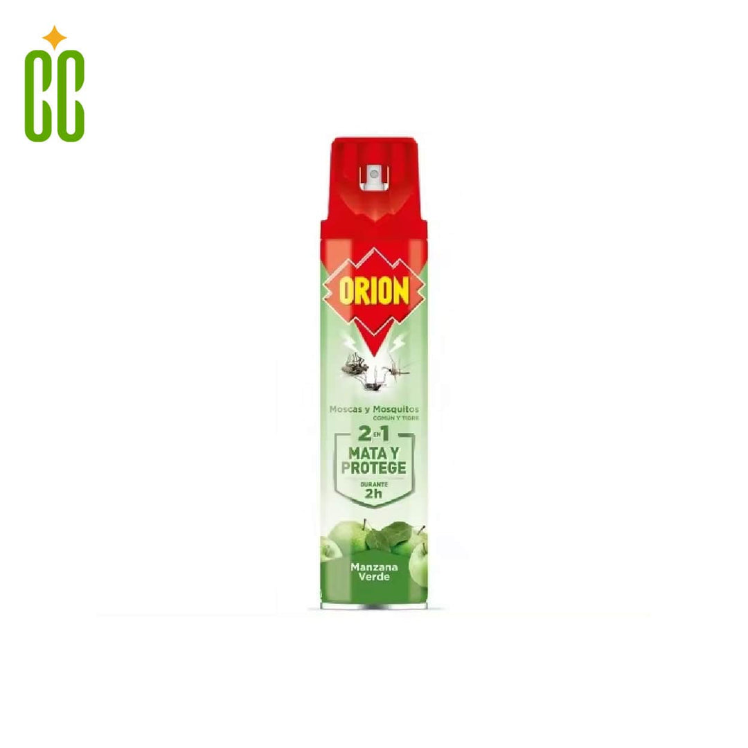 Orion Moscas y Mosquitos 2 en 1, Manzana Verde, 600ml
