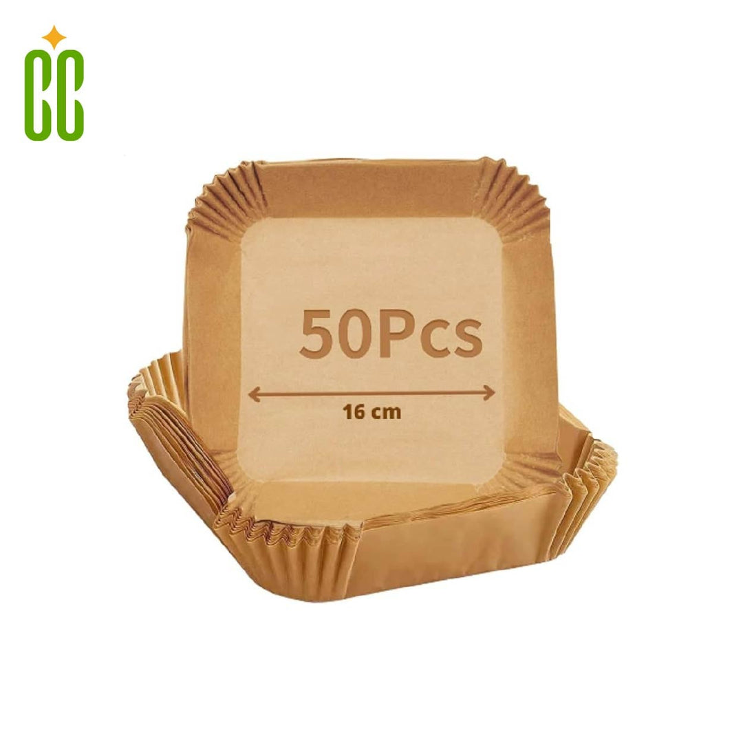 Papel Cuadrado Freidora Aire, 16 x 16 cm, 50Pcs