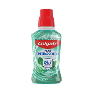 Colgate Plax Fresh & Protect Enjuague Bucal Menta Suave 0% Alcohol, 250ml