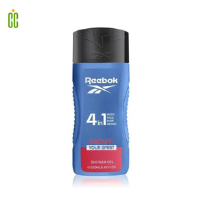 REEBOK Move Your Spirit 4 en 1 Shower Gel, 250ml