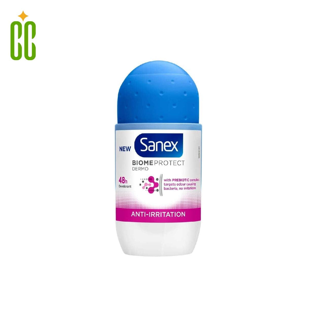 SANEX Desodorante Roll On Dermo Biome Protect Anti-Irritación, 50 ml