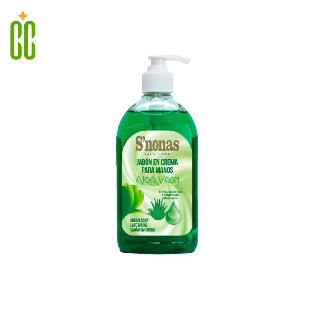S'nonas Jabon En Crema Para Mano's (Aloe Vera) 500ml