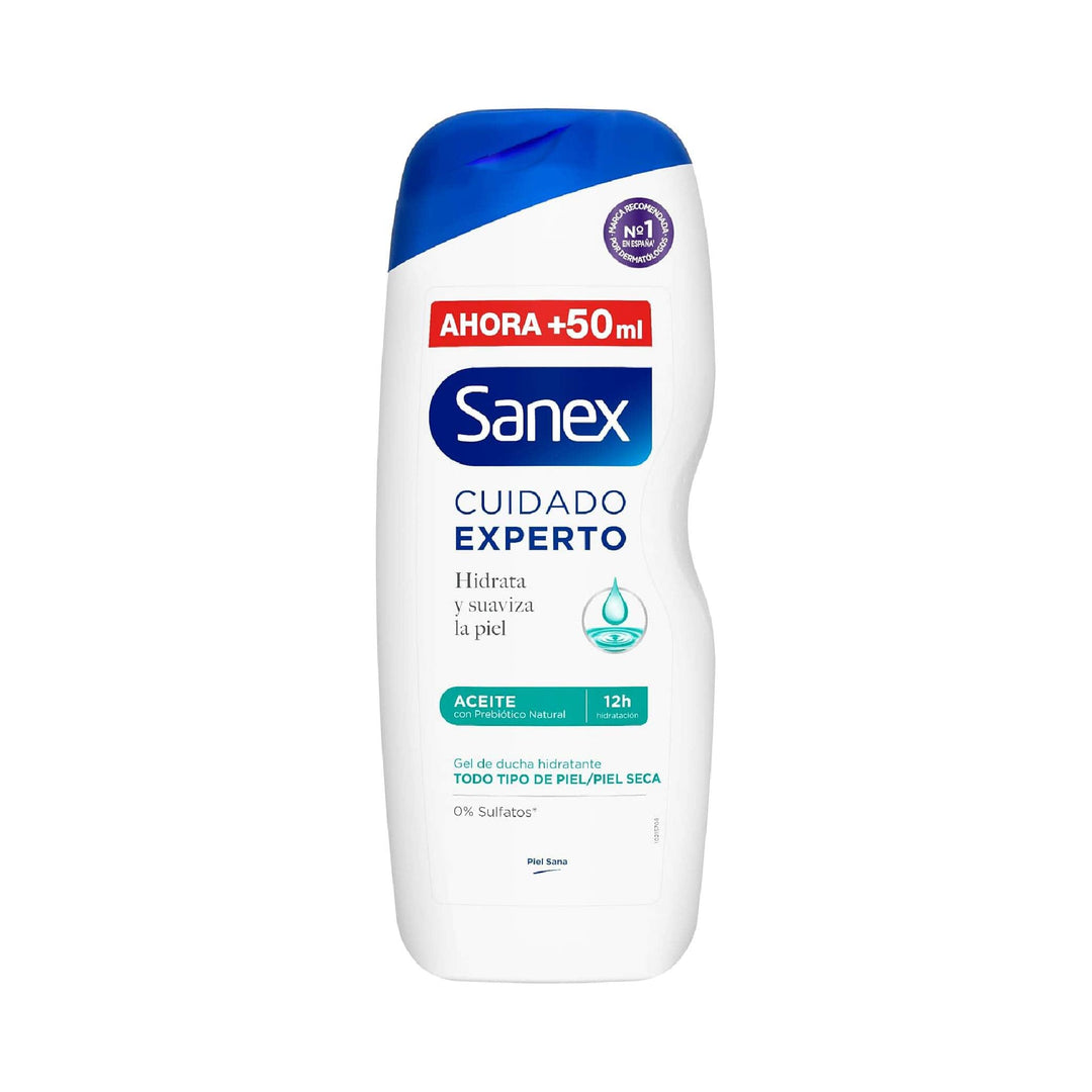 Sanex Cuidado Experto Aceite Gel de Ducha o Baño, 600ml