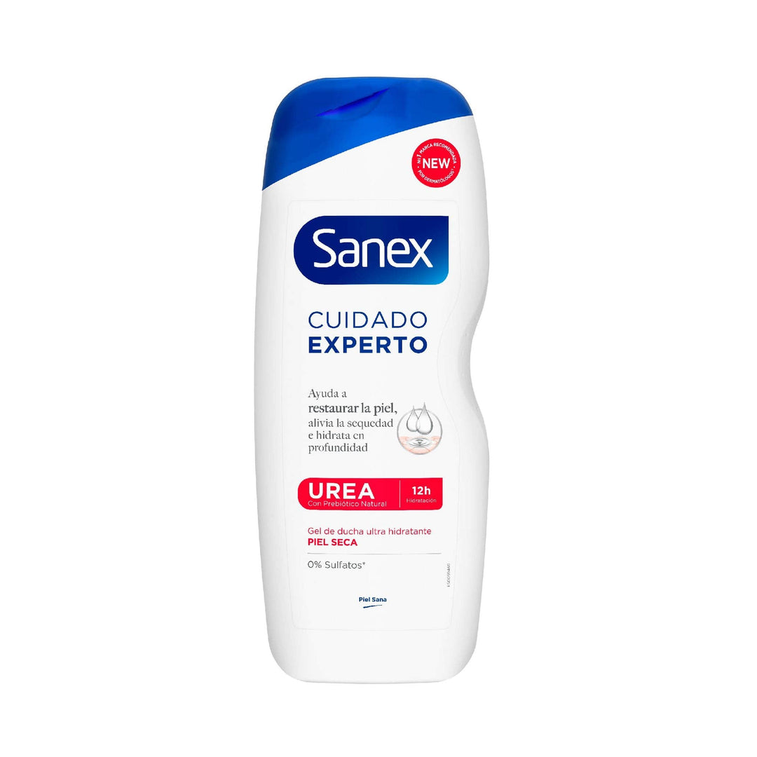 Sanex Cuidado Experto Urea, Gel de Ducha o Baño, 600ml