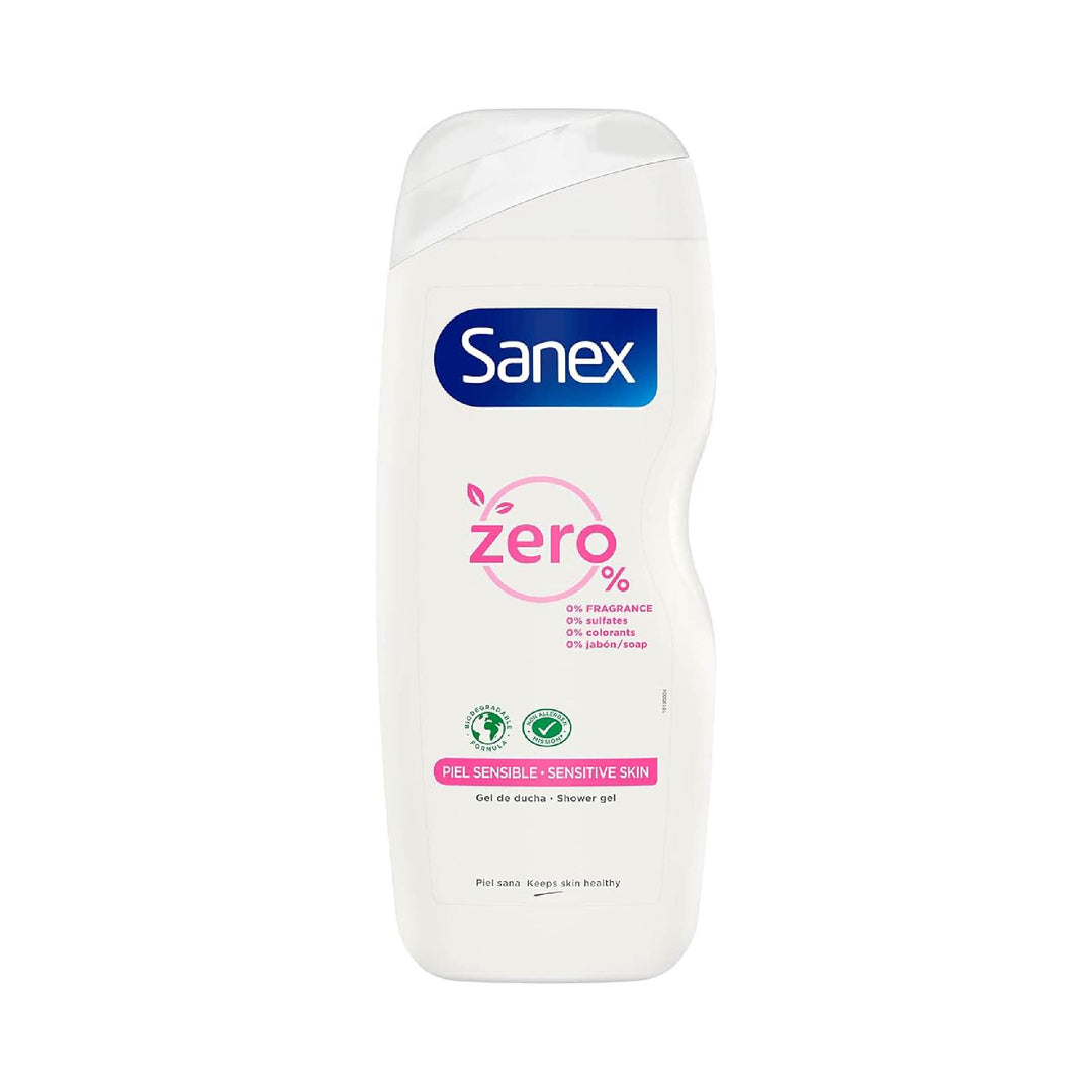 Sanex Zero% Piel Sensible Gel de Ducha, 600ml
