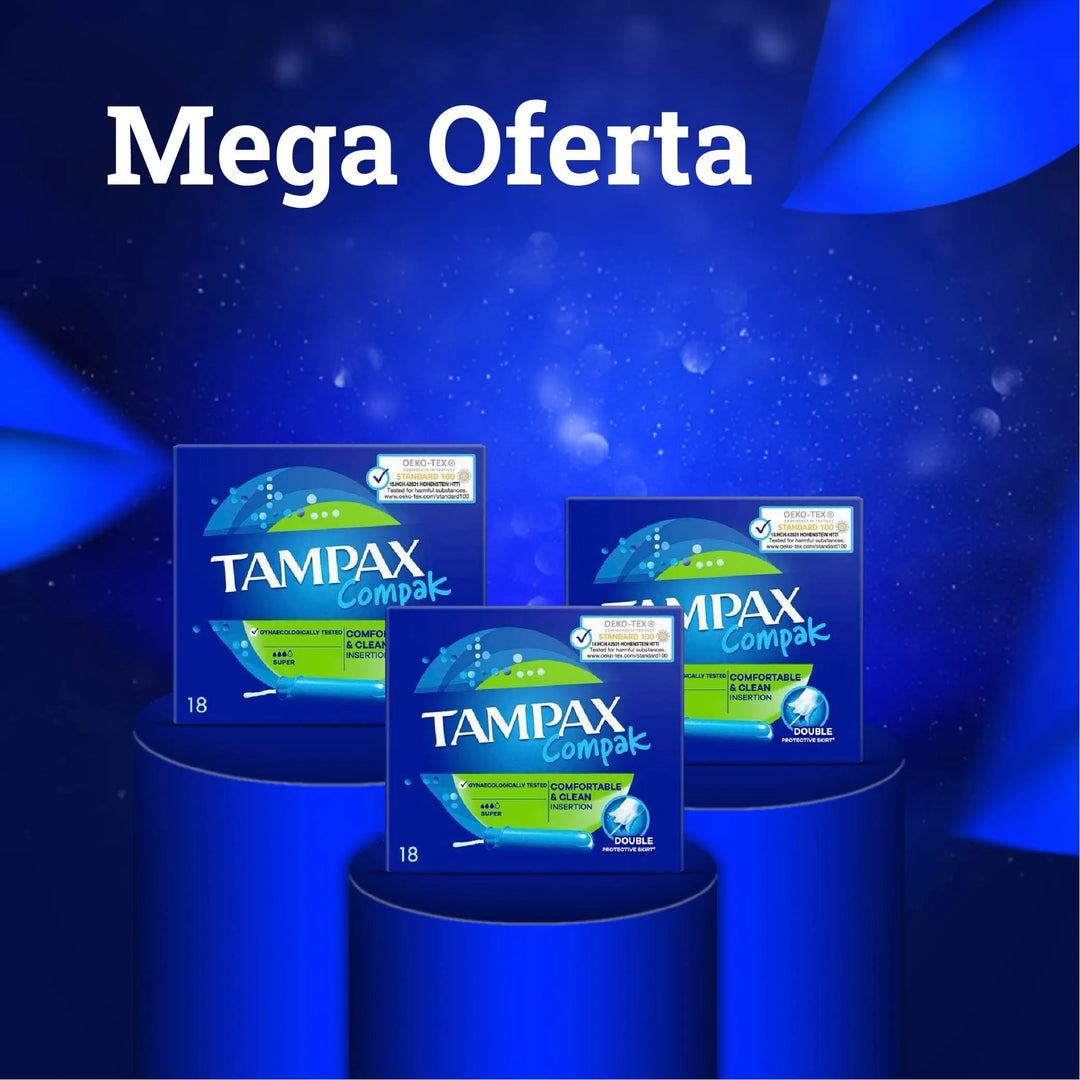 Tampax Tampones Compak, Super 18u