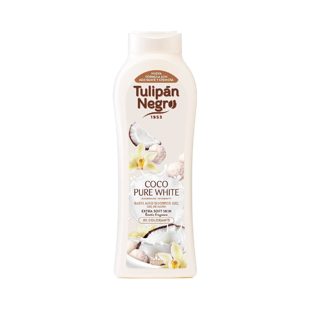 Tulipán Negro Gel de Baño Coco Pure White, 650ml