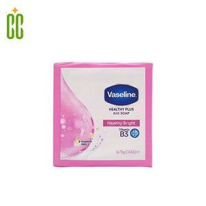 Vaseline - Healthy Plus Bar Soap, Healthy Bright Vitamin B3, 3 x 75g