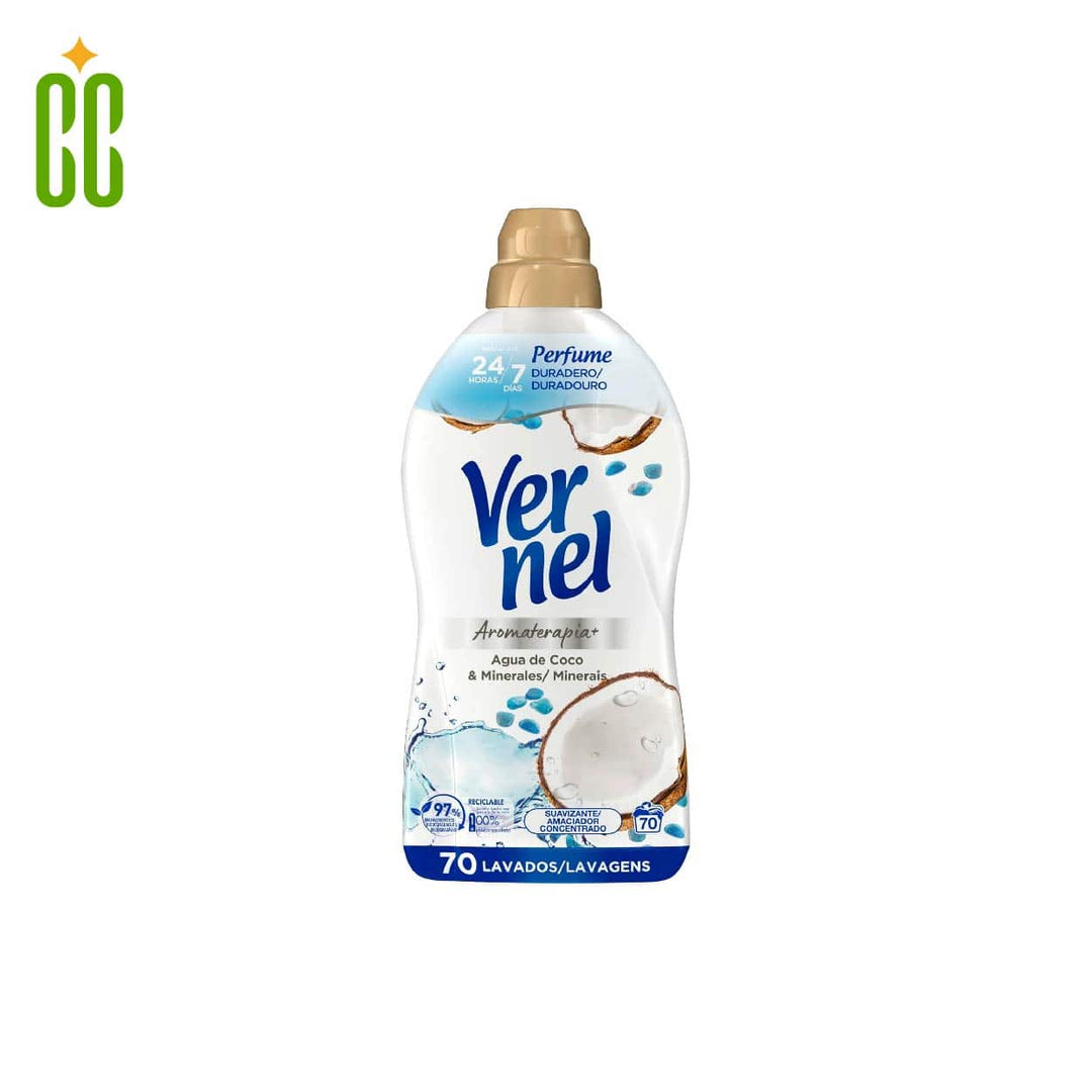Vernel Suavizante Agua de Coco & Minerals (57 Lavados) 1140g