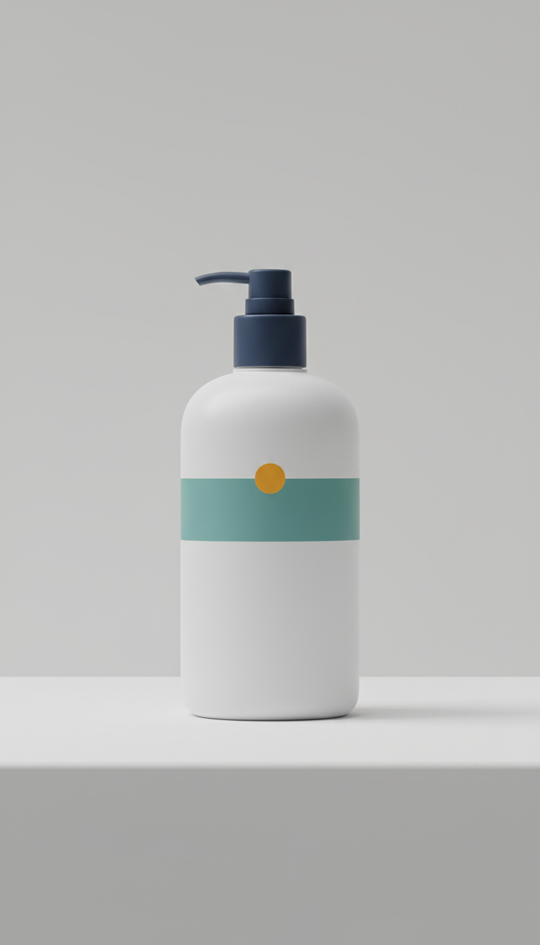 Loción corporal botella minimalista