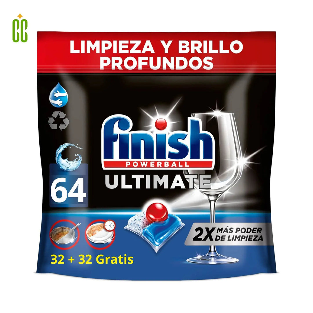 Finish Powerball Ultimate Lavavajillas 64 Capsulas, 825g