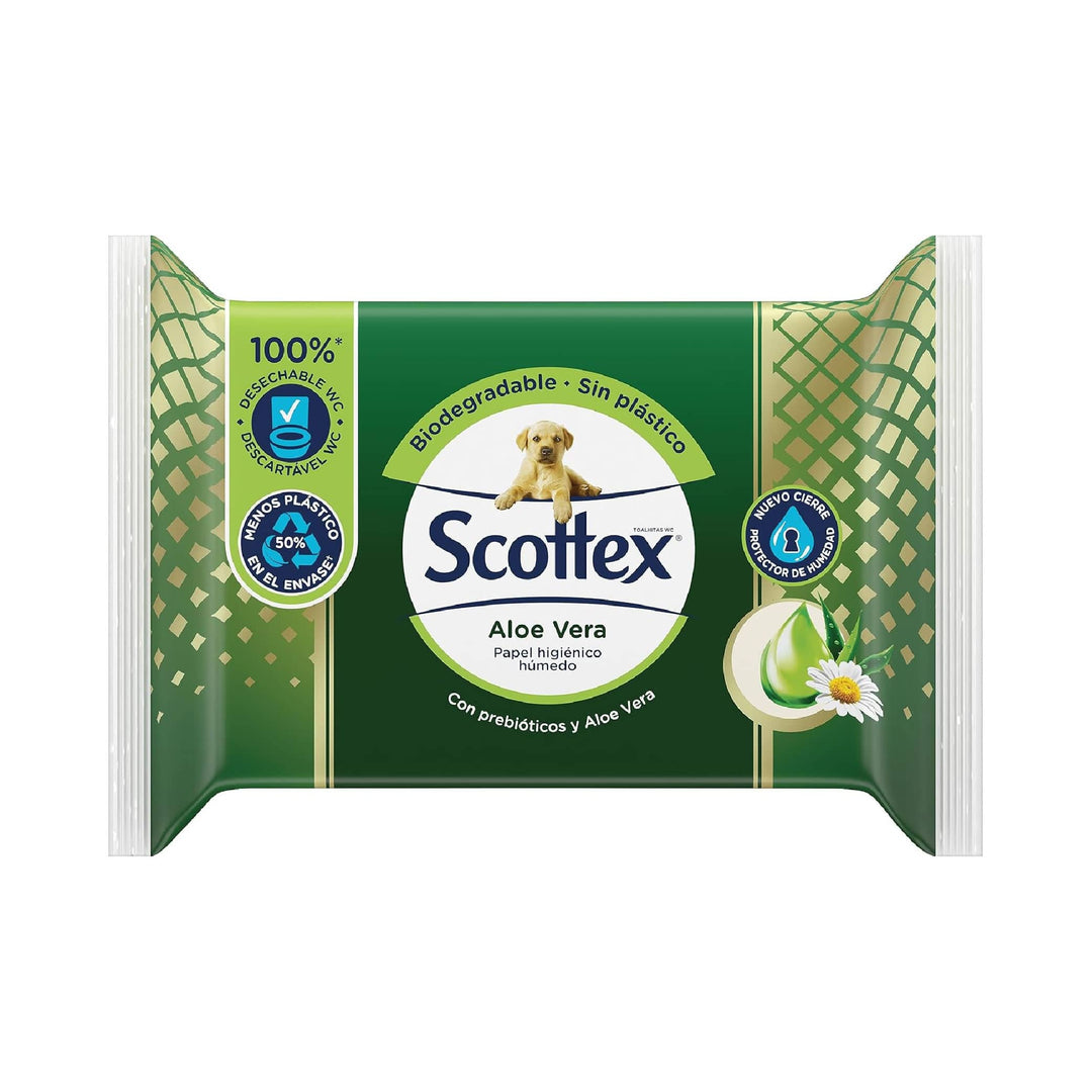 Scottex Papel Higiénico Toallitas Húmedas WC