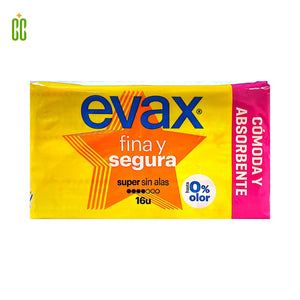 EVAX - Compresa Fina y Segura Super sin Alas