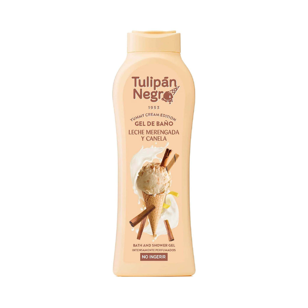 Tulipán Negro Gel de Baño Leche Merengada y Canela, 650ml