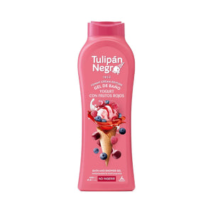 Tulipán Negro Gel de Baño Yogurt con Frutos Rojos, 650ml